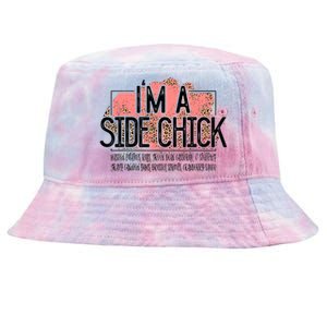 I'm A Side Chick Leopard Funny Turkey Day Fall Thanksgiving Tie-Dyed Bucket Hat