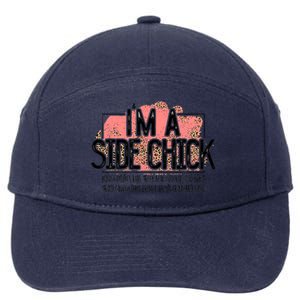 I'm A Side Chick Leopard Funny Turkey Day Fall Thanksgiving 7-Panel Snapback Hat