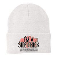 I'm A Side Chick Leopard Funny Turkey Day Fall Thanksgiving Knit Cap Winter Beanie