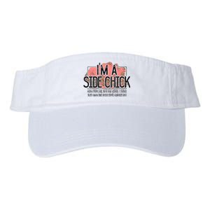 I'm A Side Chick Leopard Funny Turkey Day Fall Thanksgiving Valucap Bio-Washed Visor