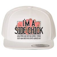 I'm A Side Chick Leopard Funny Turkey Day Fall Thanksgiving Wool Snapback Cap