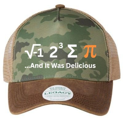I Ate Some Pie And It Was Delicious Funny Joke Geek Pi Day Legacy Tie Dye Trucker Hat