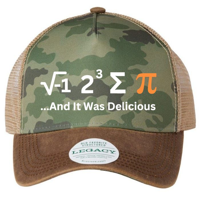 I Ate Some Pie And It Was Delicious Funny Joke Geek Pi Day Legacy Tie Dye Trucker Hat