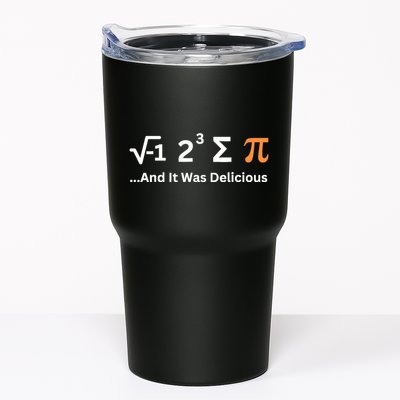 I Ate Some Pie And It Was Delicious Funny Joke Geek Pi Day Tumbler
