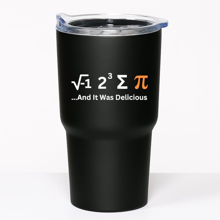 I Ate Some Pie And It Was Delicious Funny Joke Geek Pi Day Tumbler