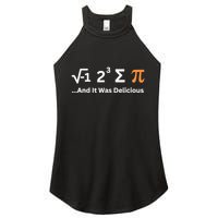 I Ate Some Pie And It Was Delicious Funny Joke Geek Pi Day Women's Perfect Tri Rocker Tank