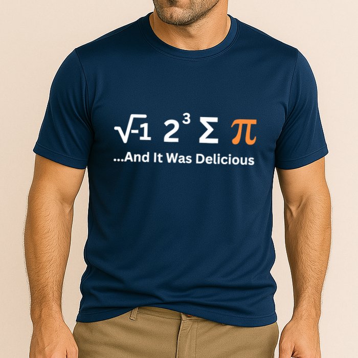 I Ate Some Pie And It Was Delicious Funny Joke Geek Pi Day Performance Shirt