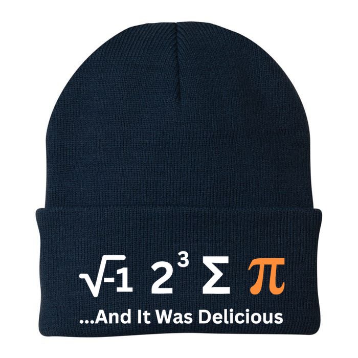 I Ate Some Pie And It Was Delicious Funny Joke Geek Pi Day Beanie