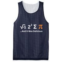 I Ate Some Pie And It Was Delicious Funny Joke Geek Pi Day Mesh Reversible Basketball Jersey Tank