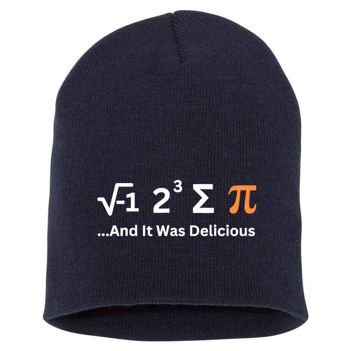 I Ate Some Pie And It Was Delicious Funny Joke Geek Pi Day Short Acrylic Beanie