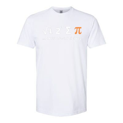 I Ate Some Pie And It Was Delicious Funny Joke Geek Pi Day Softstyle CVC T-Shirt