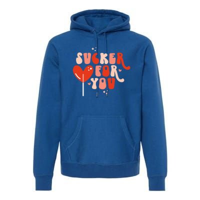 I'm A Sucker For You Candy Heart Love Happy Valentines Day Gift Premium Hoodie