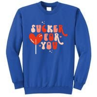 I'm A Sucker For You Candy Heart Love Happy Valentines Day Gift Tall Sweatshirt