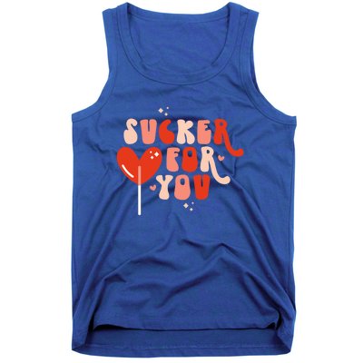 I'm A Sucker For You Candy Heart Love Happy Valentines Day Gift Tank Top