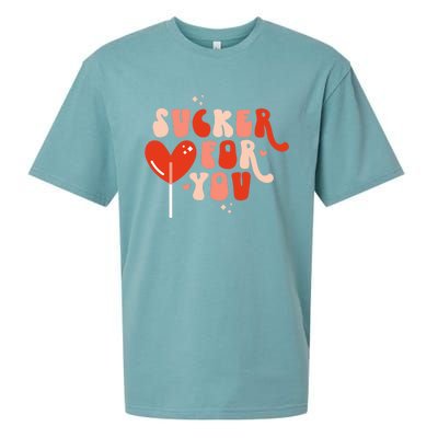 I'm A Sucker For You Candy Heart Love Happy Valentines Day Gift Sueded Cloud Jersey T-Shirt