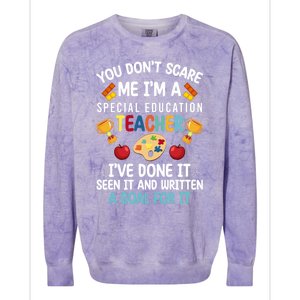 I'm A Special Education Teacher Special Education Teachers Meaningful Gift Colorblast Crewneck Sweatshirt