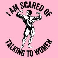 I Am Scared Of Talking To Women Doggie Tank