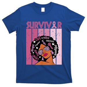 I Am Survivor Black Breast Cancer Warrior Gift T-Shirt