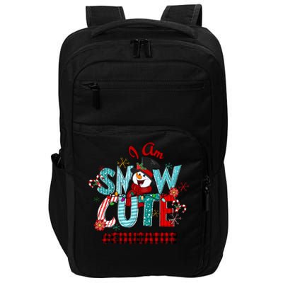 I Am Snow Cute Christmas Snow Funny Educator Meaningful Gift Impact Tech Backpack