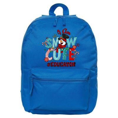 I Am Snow Cute Christmas Snow Funny Educator Meaningful Gift 16 in Basic Backpack