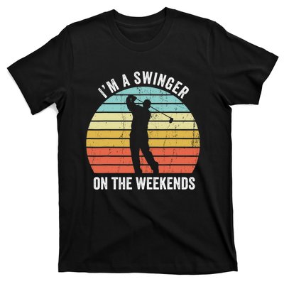 I'm A Swinger On The Weekends Golf Sexual Innuendo T-Shirt