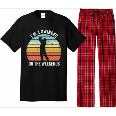 I'm A Swinger On The Weekends Golf Sexual Innuendo Pajama Set