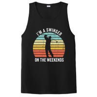 I'm A Swinger On The Weekends Golf Sexual Innuendo PosiCharge Competitor Tank