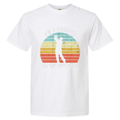 I'm A Swinger On The Weekends Golf Sexual Innuendo Garment-Dyed Heavyweight T-Shirt