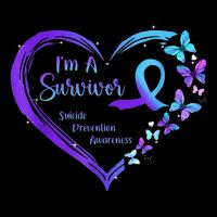 I'm A Survivor Butterfly Heart Suicide Prevention Awareness City Backpack