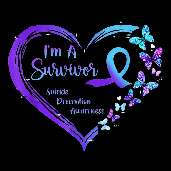 I'm A Survivor Butterfly Heart Suicide Prevention Awareness City Backpack