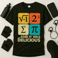 I Ate Some Pie and It Was Delicious Funny PI Day Math Pun T-Shirt
