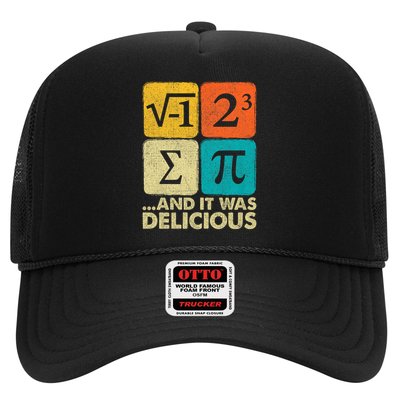 I Ate Some Pie and It Was Delicious Funny PI Day Math Pun Trucker Hat