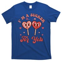 I'm A Sucker For You Lollipop Funny Valentines Day Hearts Gift T-Shirt