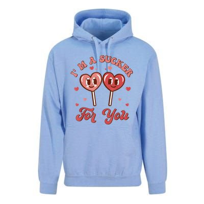 I'm A Sucker For You Lollipop Funny Valentines Day Hearts Gift Unisex Surf Hoodie