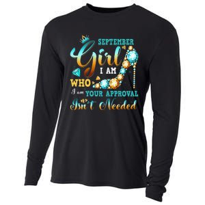 I'm A September Birthday I Am Who I Am Gifts Cooling Performance Long Sleeve Crew