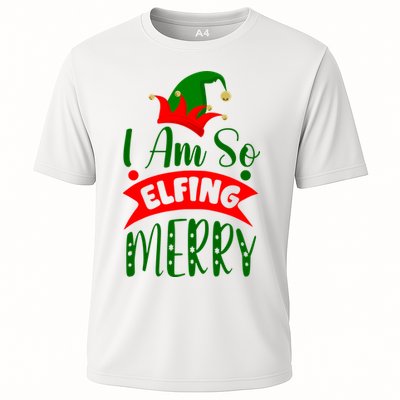 I Am So Elfing Merry Funny Christmas Elf Performance Shirt