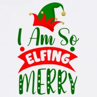 I Am So Elfing Merry Funny Christmas Elf Sustainable Bucket Hat