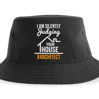 I Am Silently Judging Your House Architect Architecture Sustainable Bucket Hat