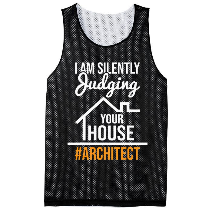 I Am Silently Judging Your House Architect Architecture Mesh Reversible Basketball Jersey Tank