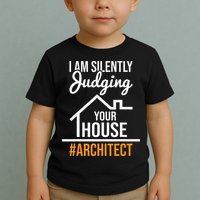 I Am Silently Judging Your House Architect Architecture Toddler T-Shirt