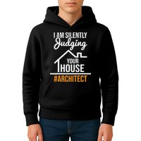 I Am Silently Judging Your House Architect Architecture Kids Hoodie