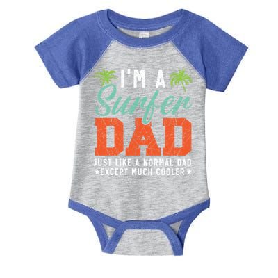 Im A Surfer Dad Surfboard Surfing Water Sport Fathers Day Meaningful Gift Infant Baby Jersey Bodysuit