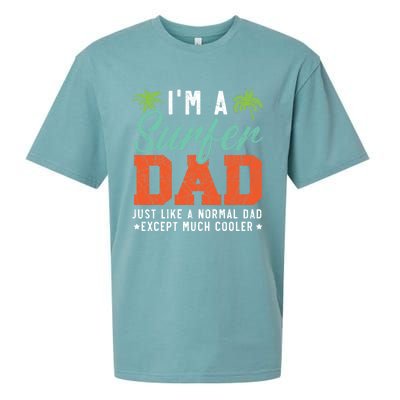 Im A Surfer Dad Surfboard Surfing Water Sport Fathers Day Meaningful Gift Sueded Cloud Jersey T-Shirt