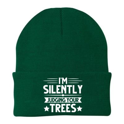 I am silently judging your trees arborist Tree Climbing Knit Cap Winter Beanie