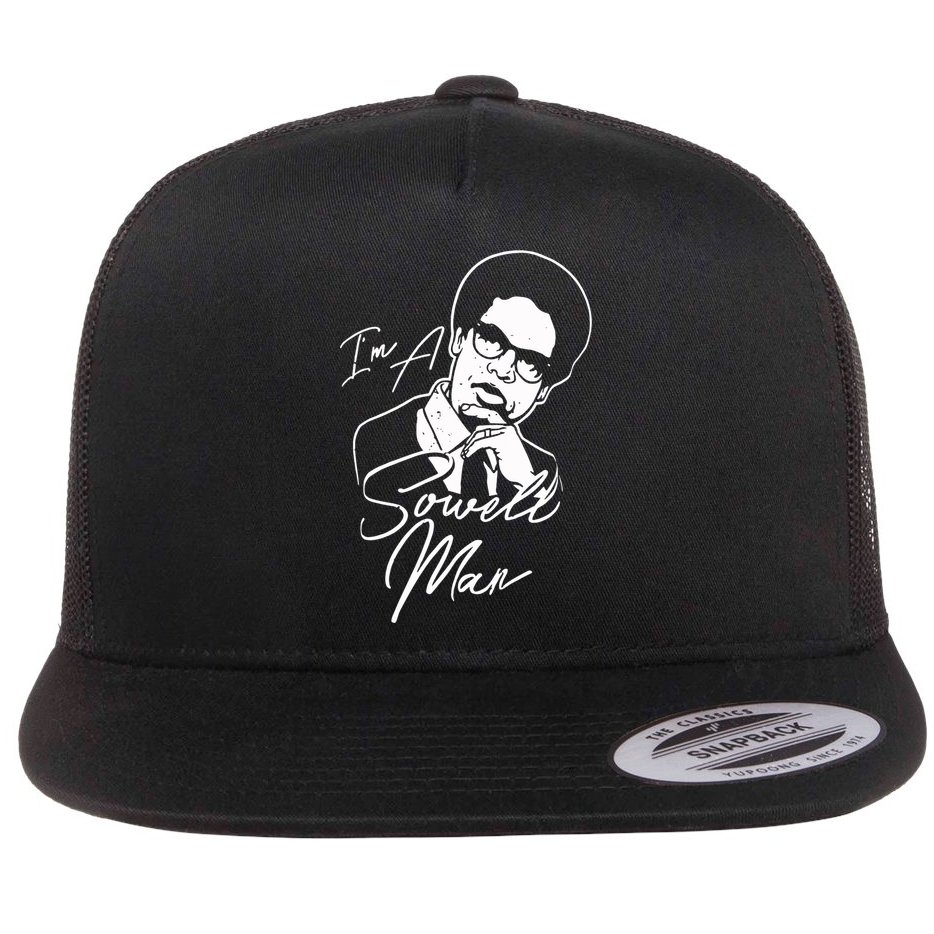 Im A Sowell Man Thomas African American Economist Flat Bill Trucker Hat