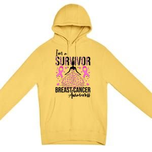 I'm A Survivor Breast Cancer Awareness Premium Pullover Hoodie