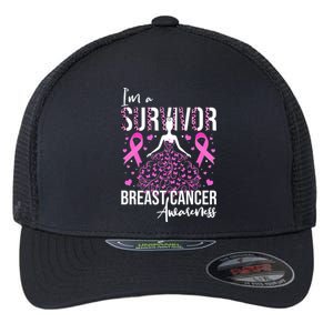 I'm A Survivor Breast Cancer Awareness Flexfit Unipanel Trucker Cap