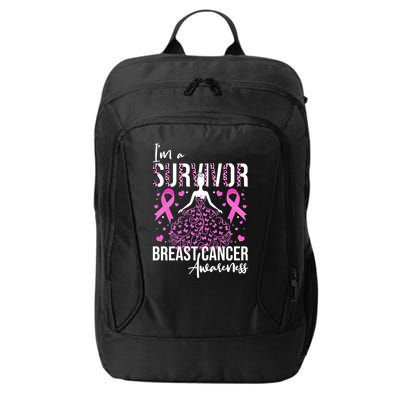 I'm A Survivor Breast Cancer Awareness City Backpack