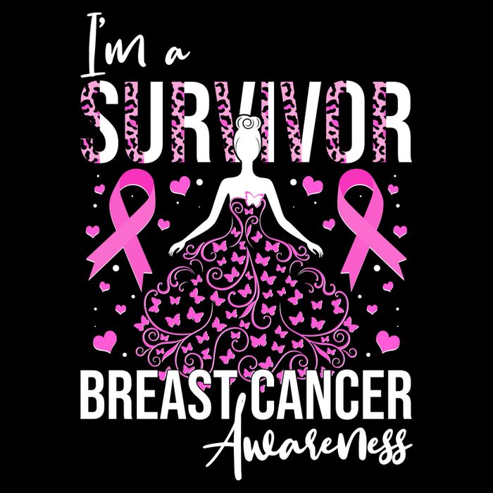 I'm A Survivor Breast Cancer Awareness Drawstring Bag