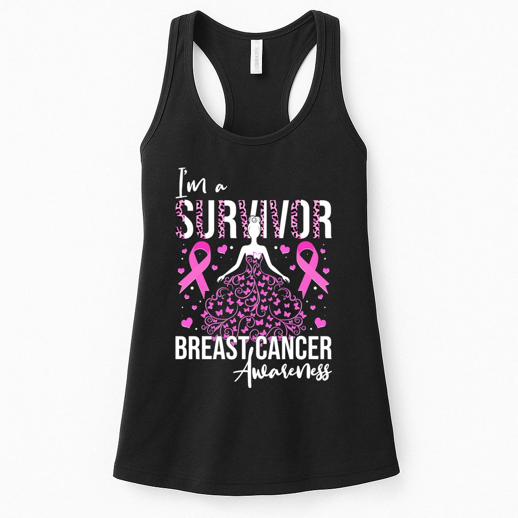 I'm A Survivor Breast Cancer Awareness Womens Tank Top